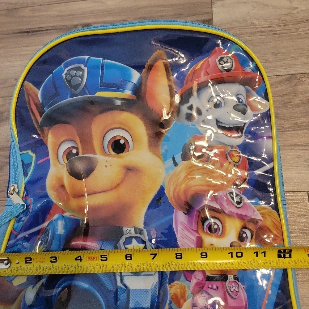 Paw Patrol Kids Backpack School Bag Blue Adjustable Straps Preschool NEW
